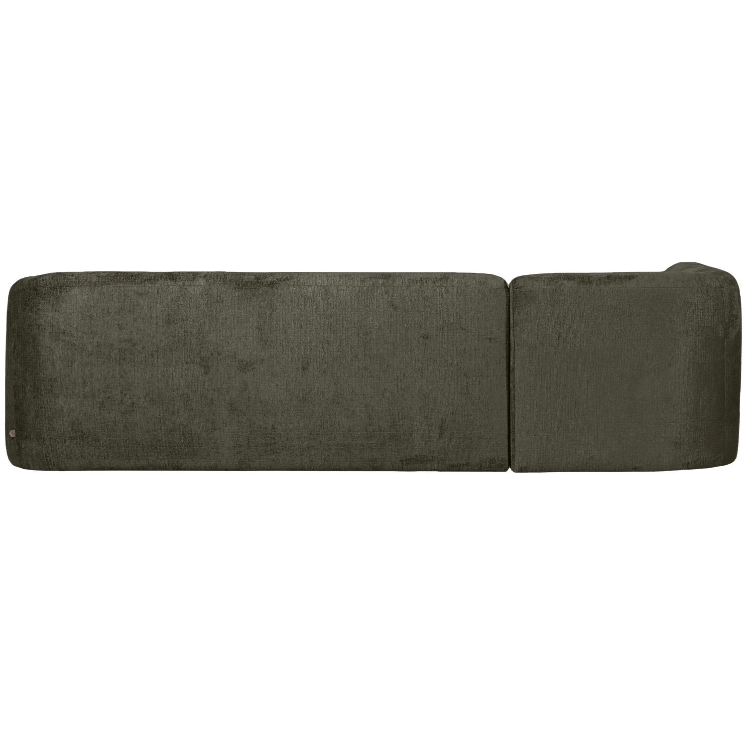 Eckgarnitur Sloping Struktur Velvet frost Ecksofa Longchair links