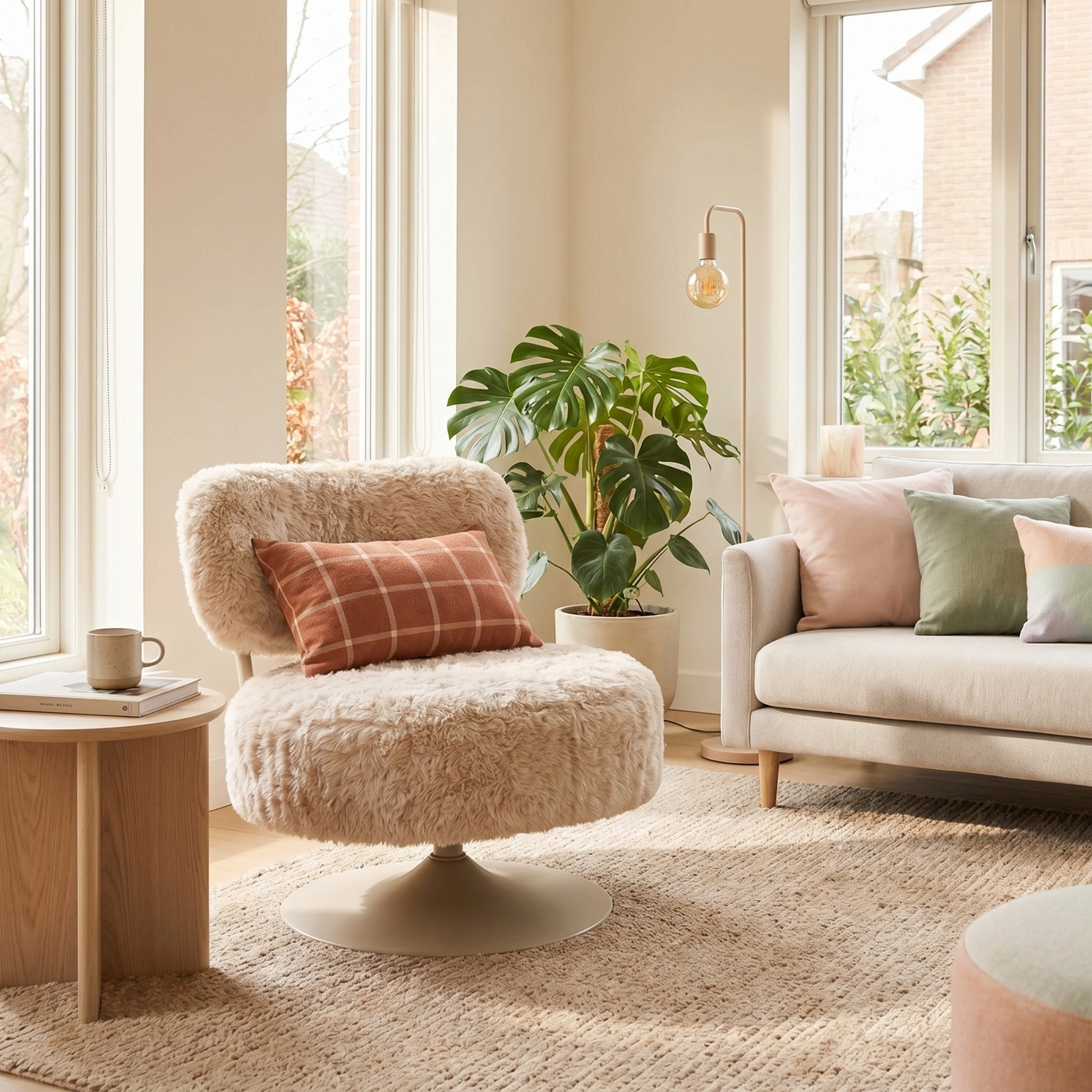 BY-BOO Sessel drehbar Furlo beige  