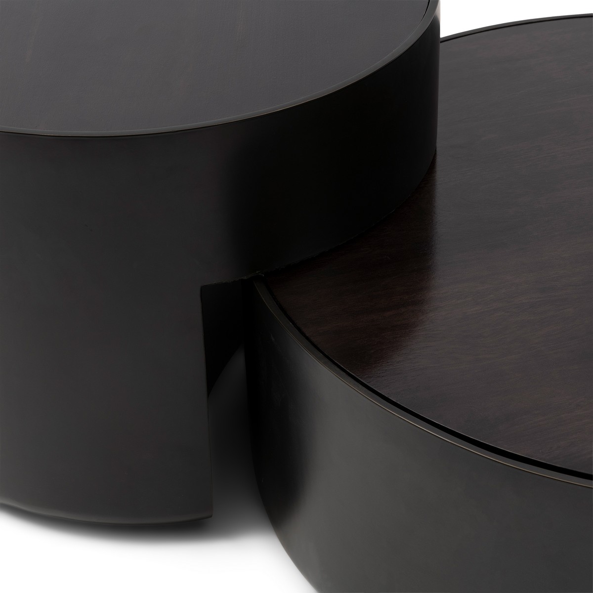  Rivièra Maison Couchtisch Hollywood Hills Schwarz – Set aus 2 Tischen  