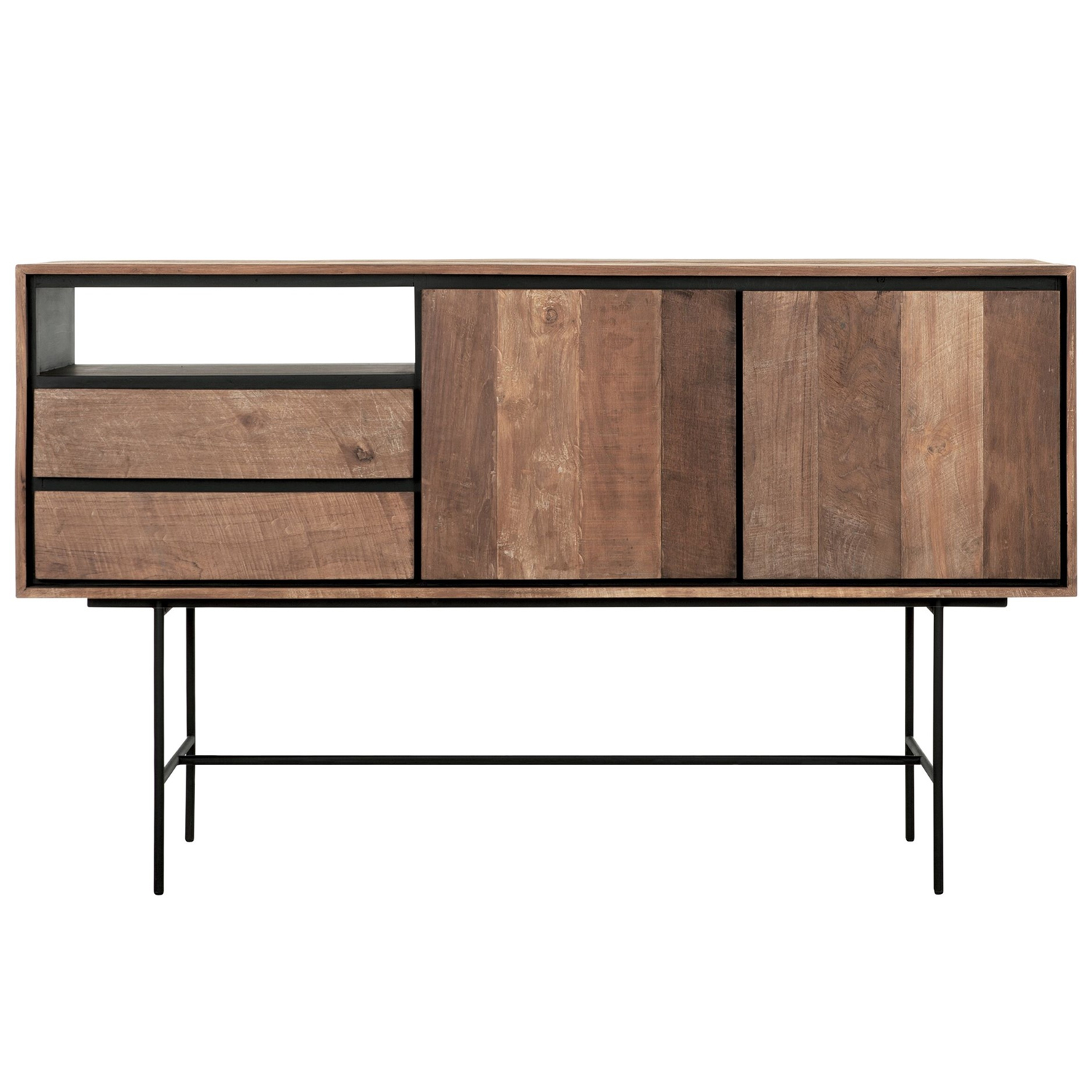 Sideboard Metropole II 160 cm recyceltes Teakholz massiv