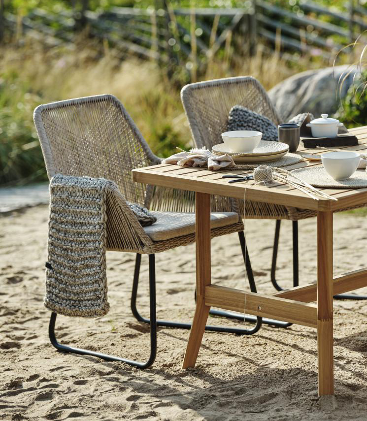 Gartensessel MIDWAY Kunstrattan beige Gartenstuhl