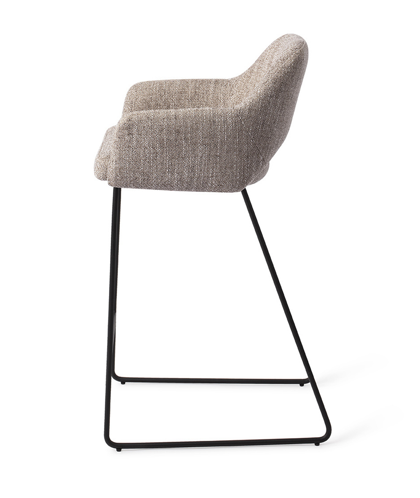 Barhocker Sitzhöhe 65 cm Yanai meliertes beige grau