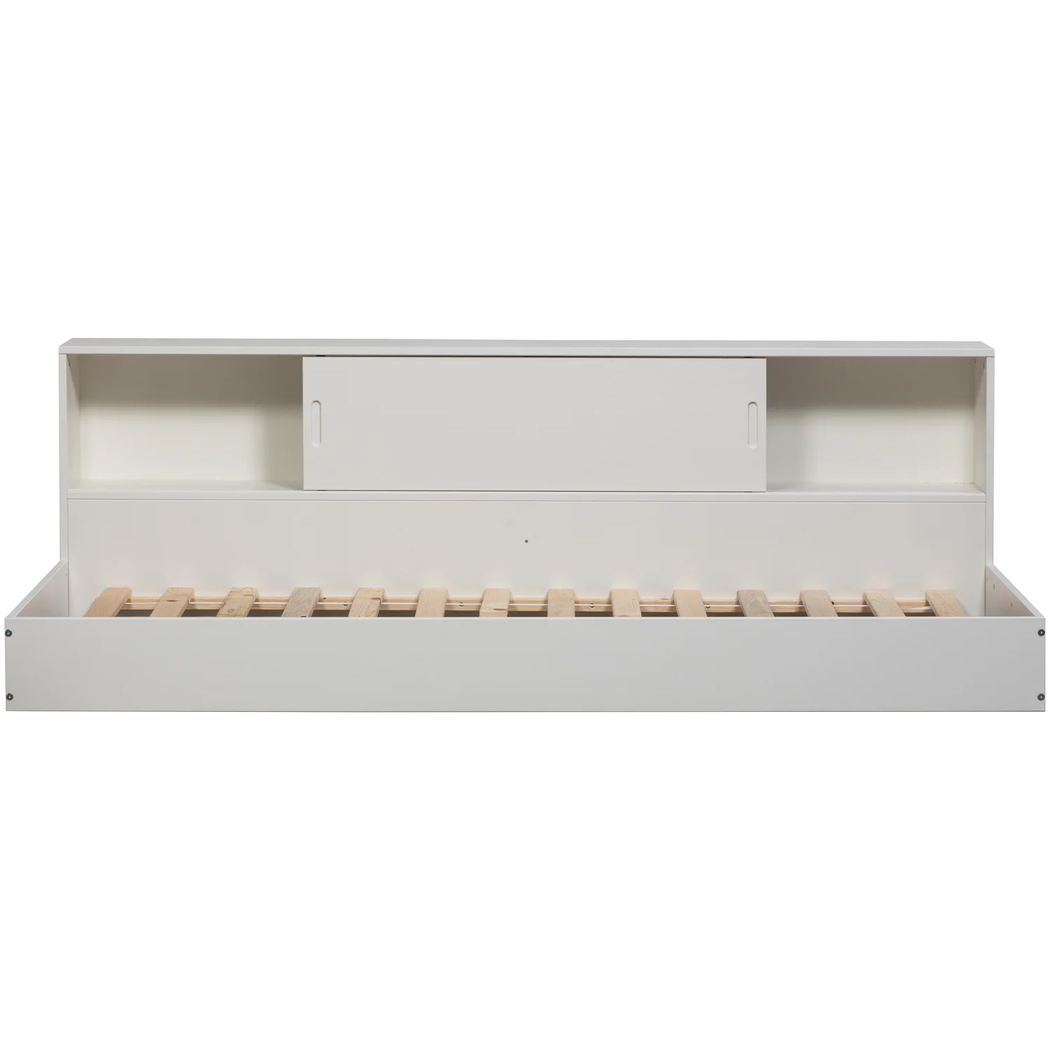 Einzelbett offen CARTER weiß 200 x 90 cm Kiefer Massivholz Bett
