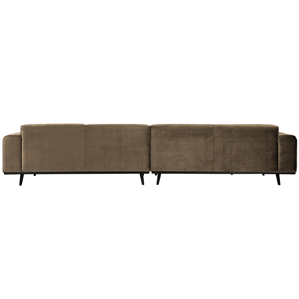 4 Sitzer Sofa STATEMENT XL Samt taupe Couch Garnitur Couchgarnitur