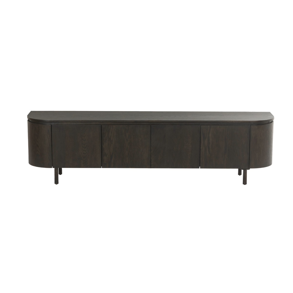 TV Möbel Lowboard Tobago 210 cm Eiche Furnier Espresso Sideboard
