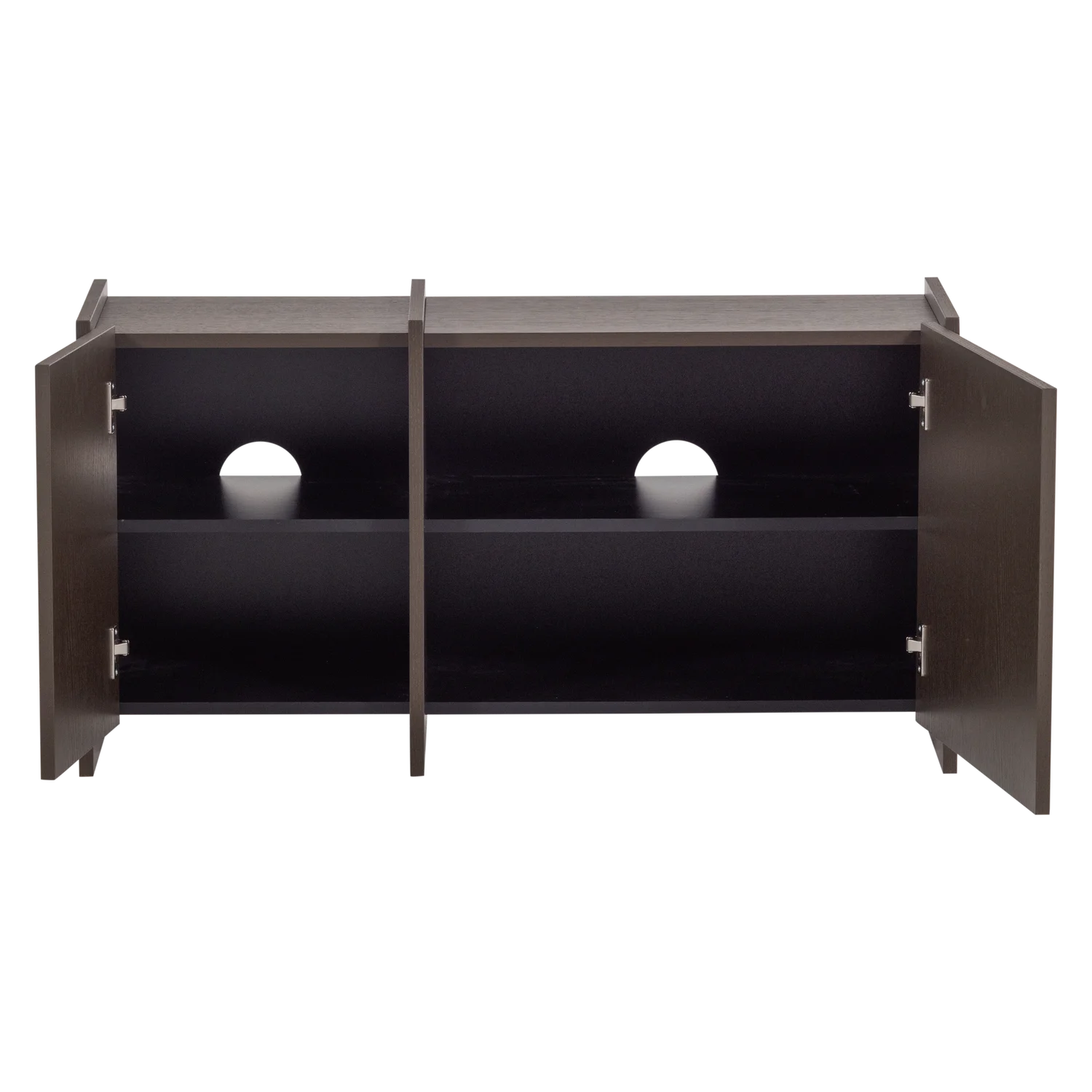 TV Möbel BROCK 102 cm Esche Furnier mittelbraun Kommode Lowboard