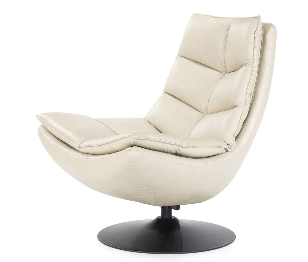Sessel Relaxsessel Sven Boho Leder beige Drehsessel