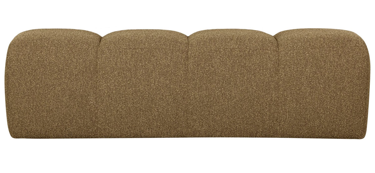 woood Esszimmerbank Hocker MOJO 164 cm Bouclé gelbbraun melange