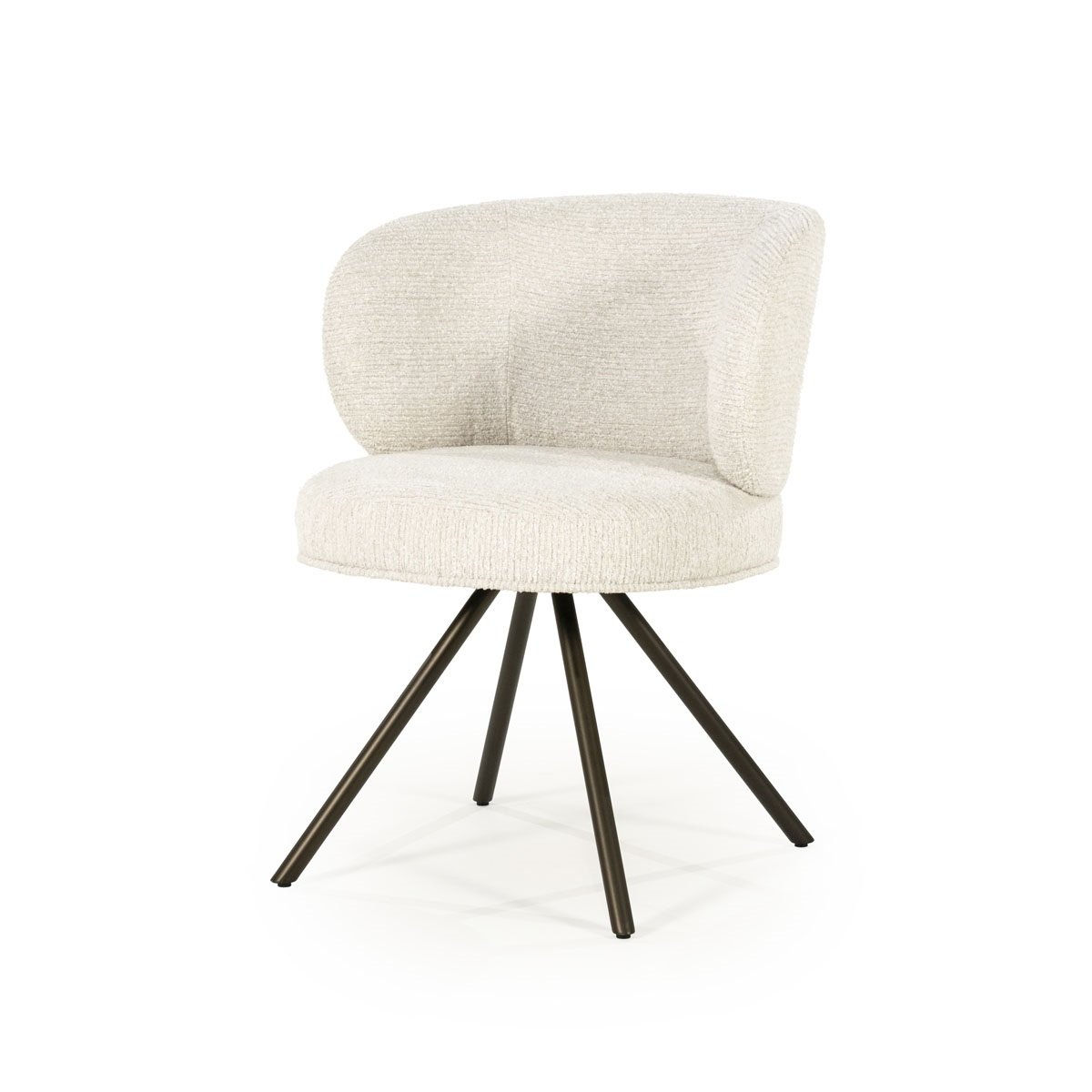 Esszimmerstuhl Jayson Drehstuhl Stoff beige