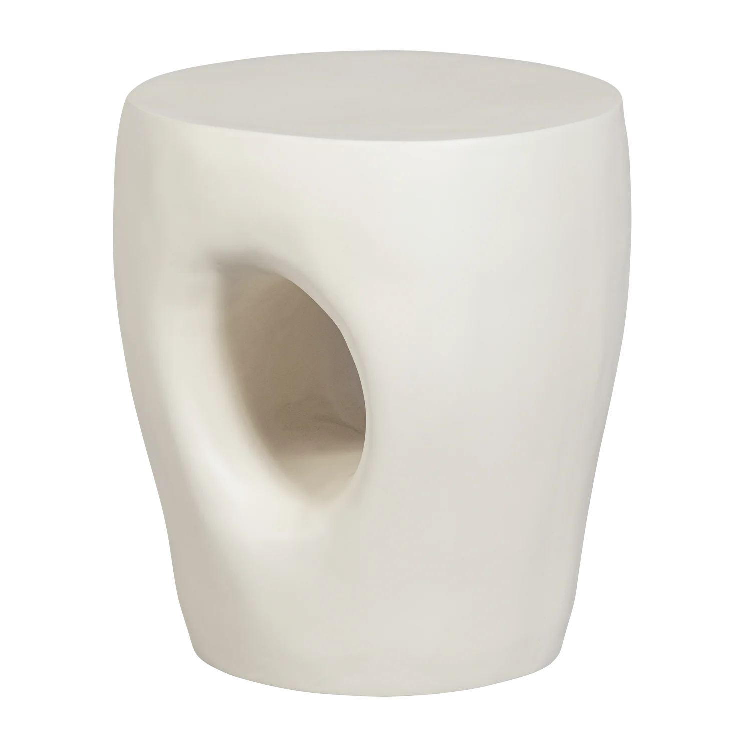 Garten Beistelltisch MICA Ø 40 cm Polymer natur