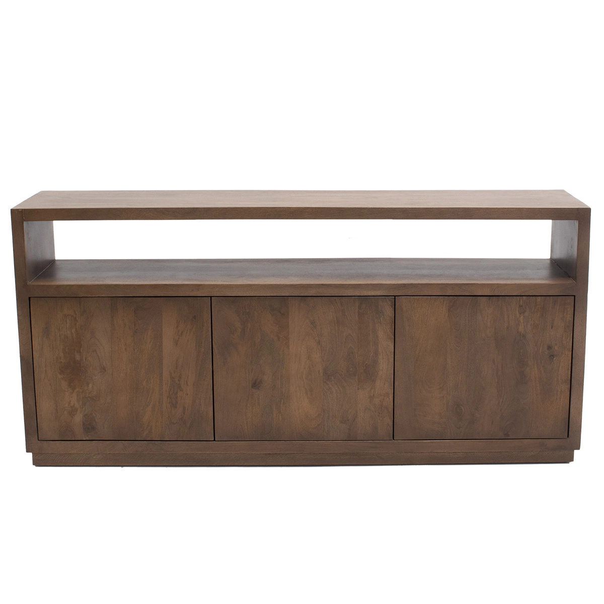 Sideboard Luxor 180 cm mit 3 Türen Kommode Mango Massivholz dunkelbraun