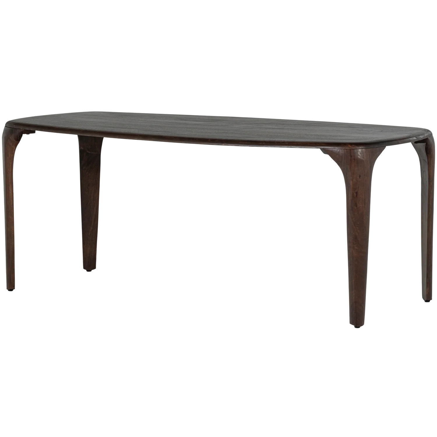Esstisch FIORE 190 x 95 cm Mango Massivholz Walnuss-Finish