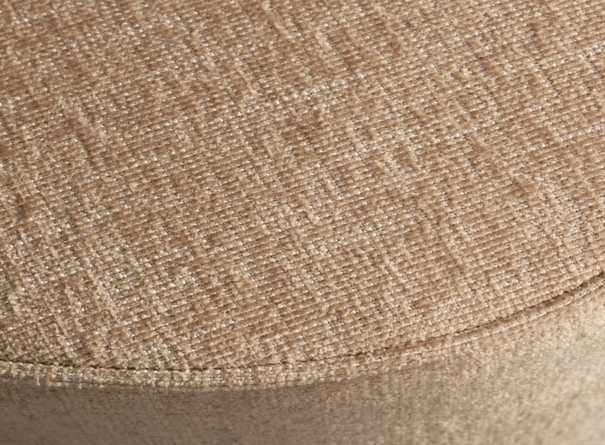 Pouf PEARL XL Ø 80 cm Hocker Sitzhocker butter melange