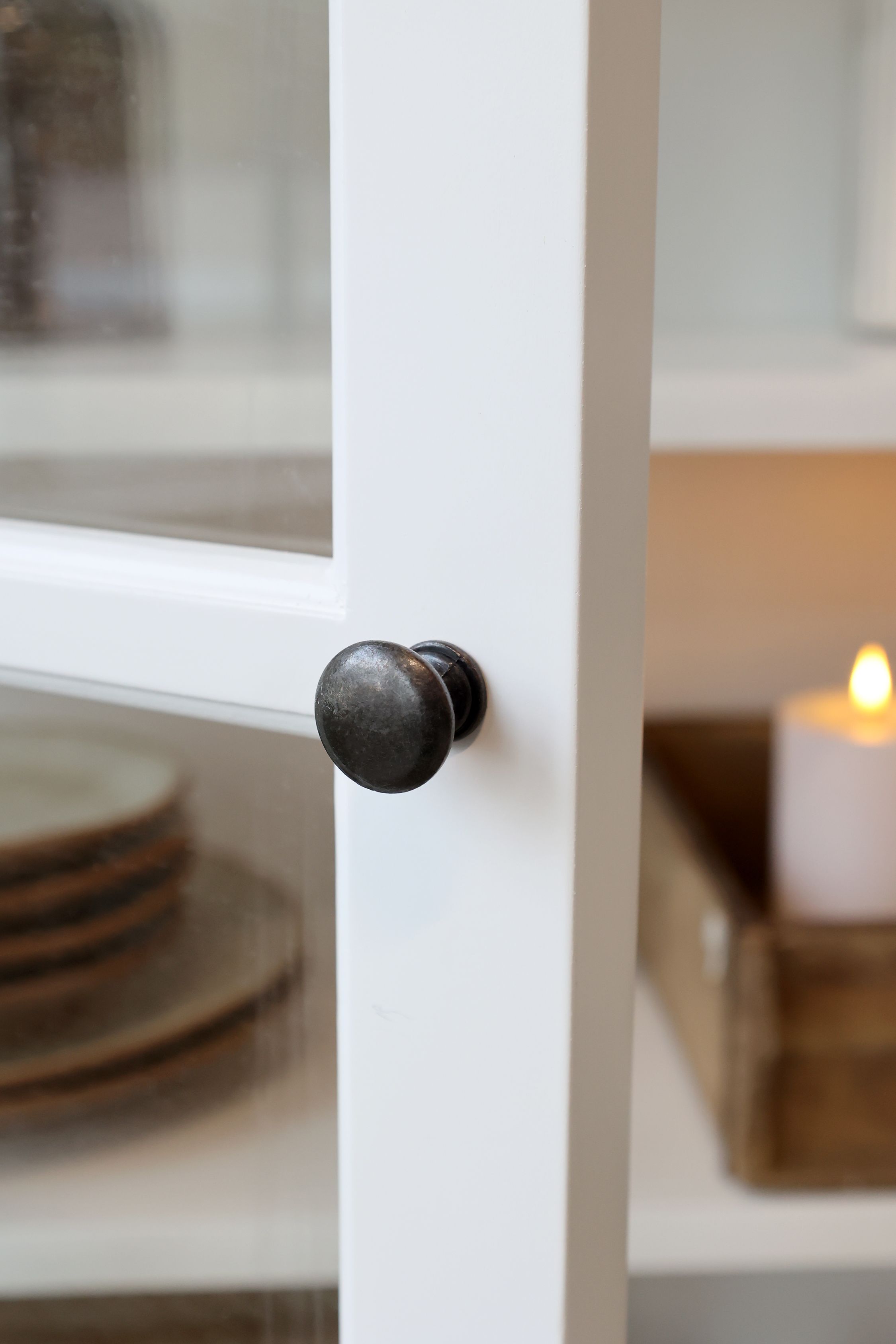 Vitrine Marseille Glasvitrine weiss