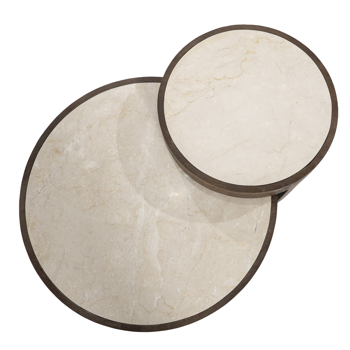 Couchtisch Mailand 2´er Set rund Marmor