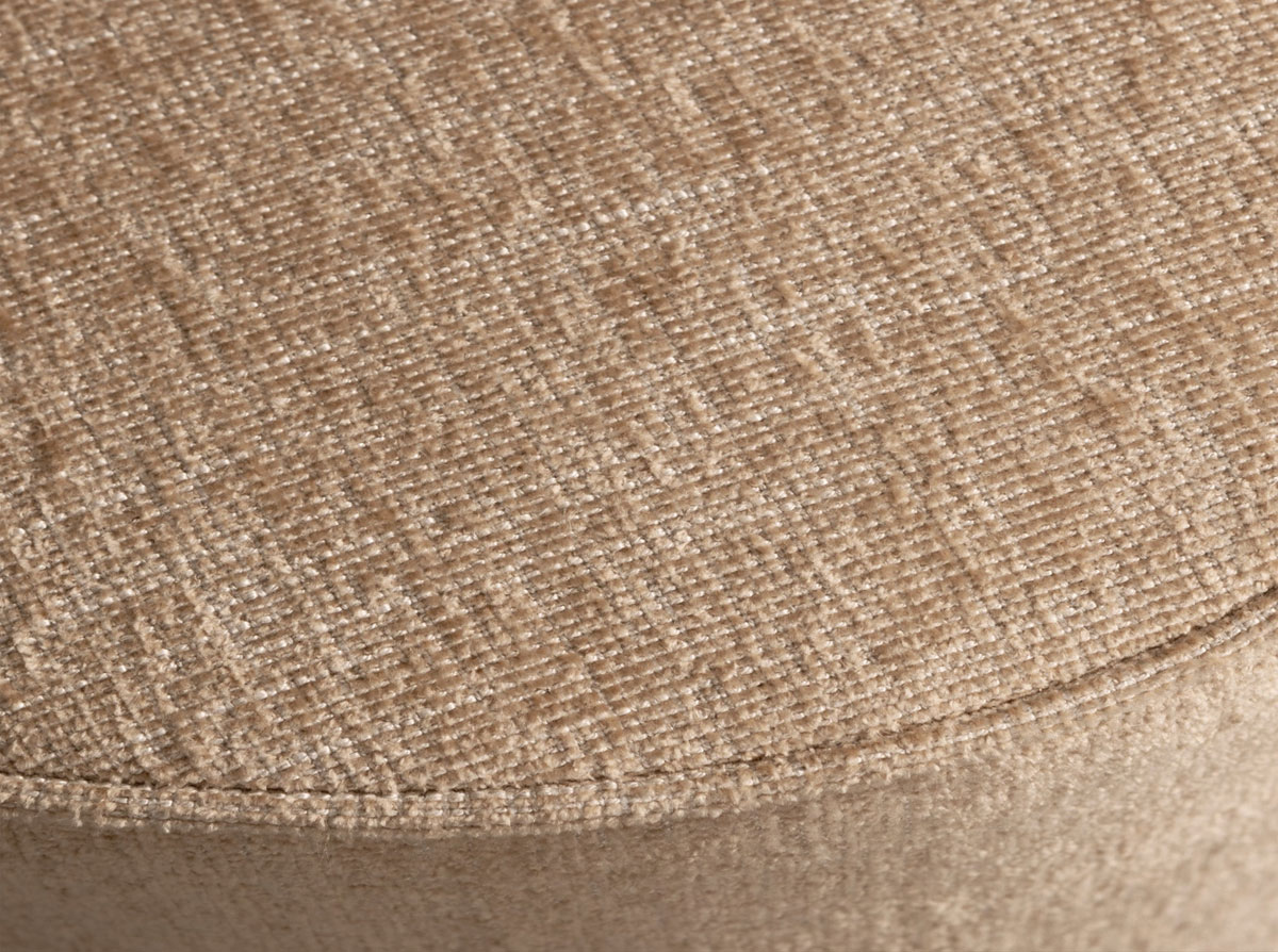 Pouf PEARL XL Ø 40 cm Hocker Sitzhocker butter melange