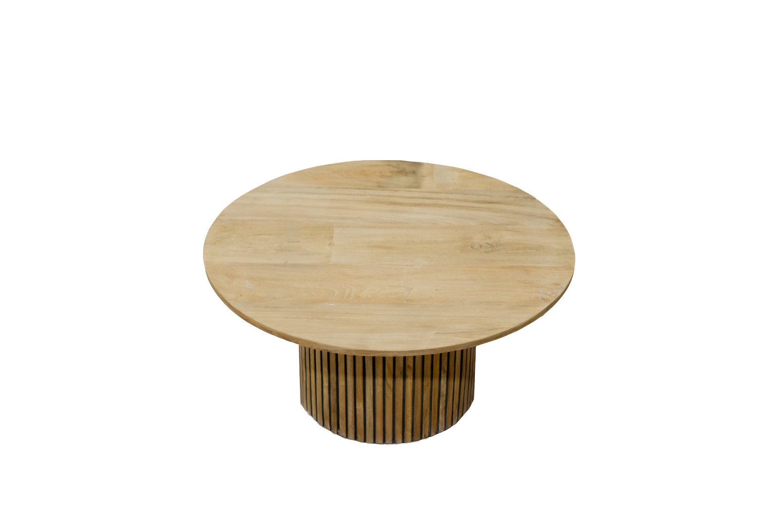 Couchtisch Lausanne Ø 80 cm Teakholz natur Sofatisch