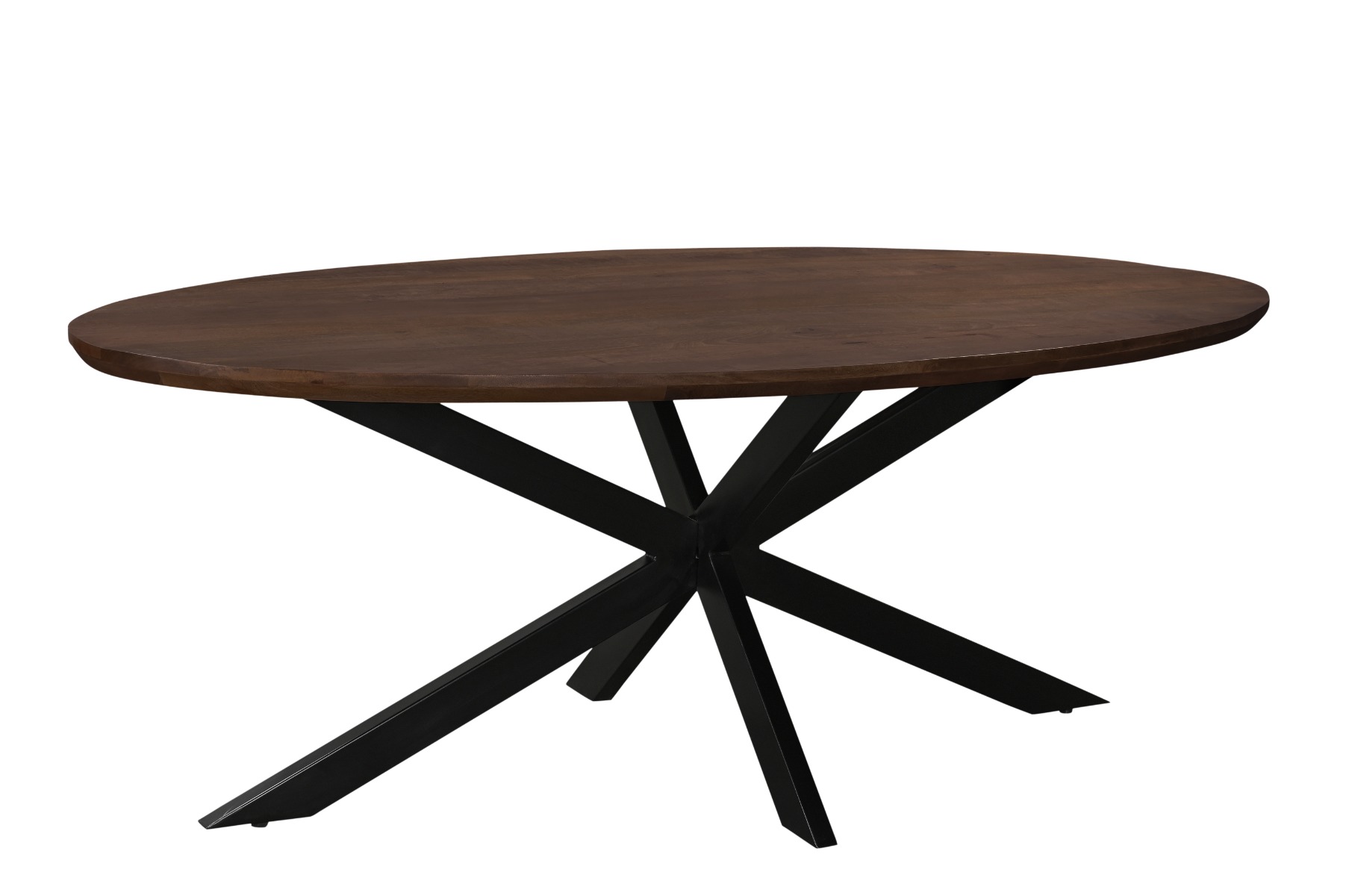 Esstisch Jesper oval 240 x 110 cm Mangoholz braun  