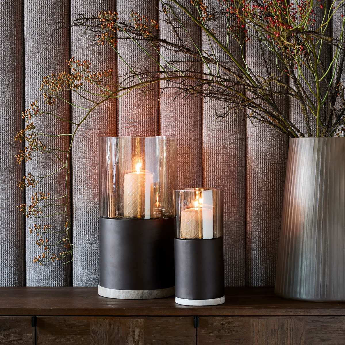 Kerzenhalter Windlicht Andiamo M 50 cm Braun von Rivièra Maison