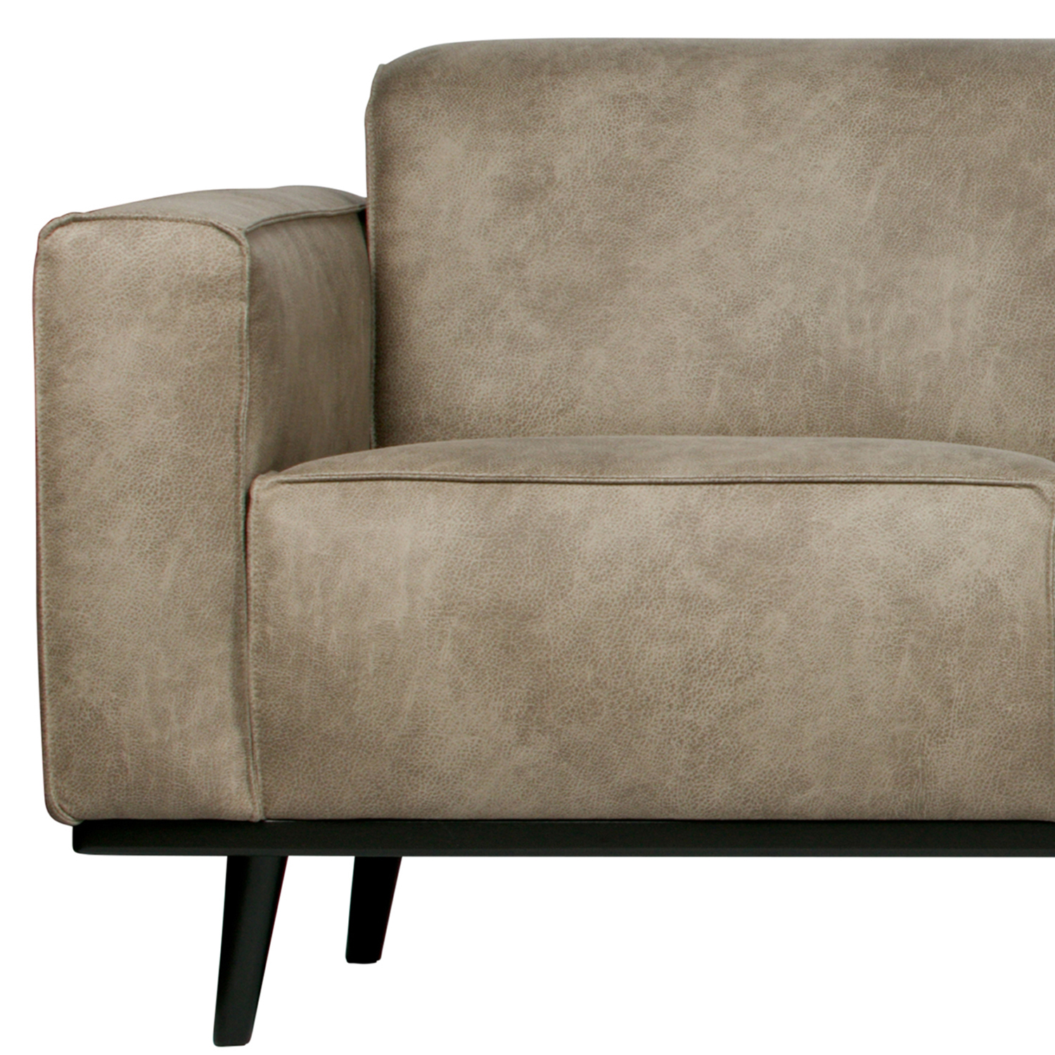 BePureHome 3 Sitzer Sofa STATEMENT Elefantenhaut grau