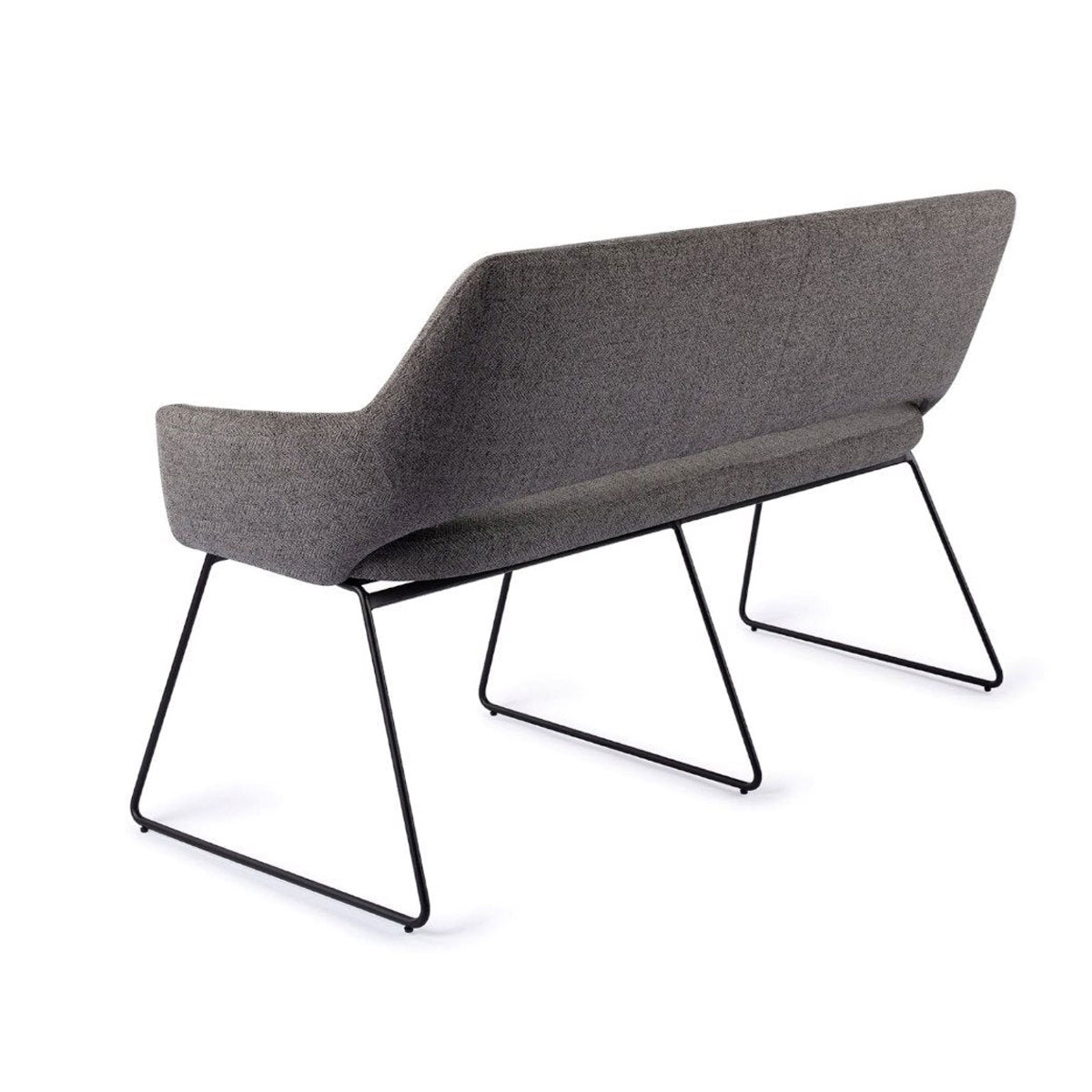 Esszimmerbank YANAI 140 cm – Modern & mit Lehne - dunkelgrau