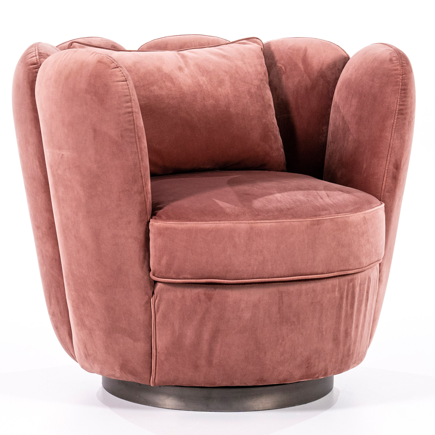 Retro Sessel Maria drehbar Samt Loungesessel