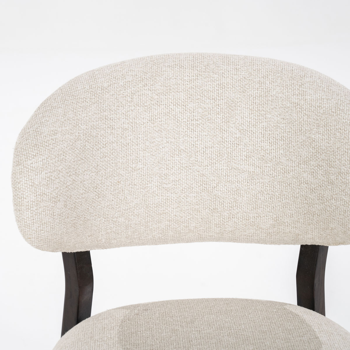 Esszimmer Stuhl Mikky Eiche Holz Stoff beige