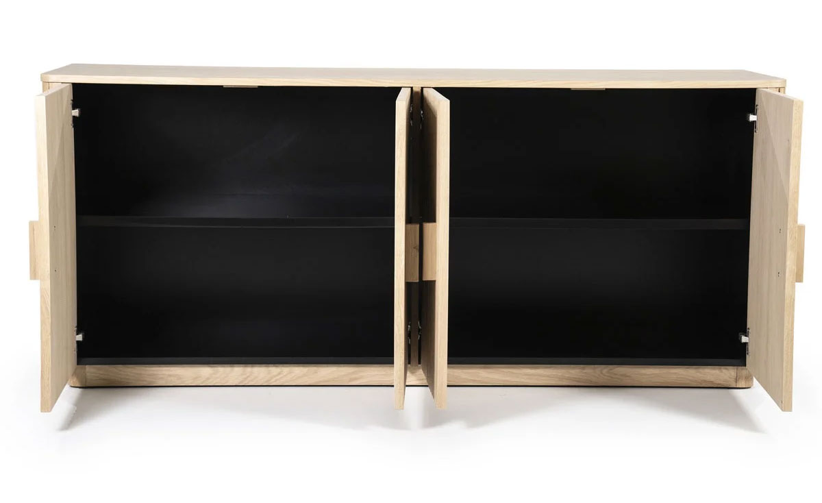 Sideboard Rosenborg 175 cm mit 4 Türen Eiche