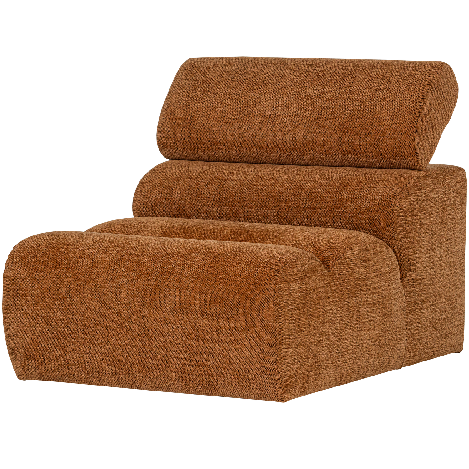 Sofaelement NOVI 82 cm Element Webstoff orange melange