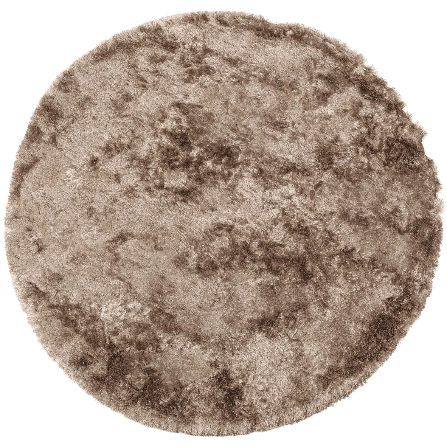 Teppich PRALINE Ø 200 cm Kunstfasern nougat Carpet