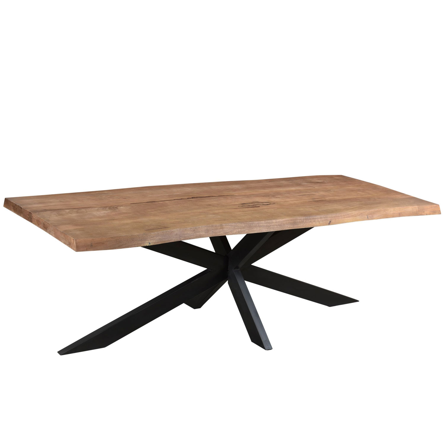 Esstisch Spider Baumkante 220 x 100 cm Mangoholz