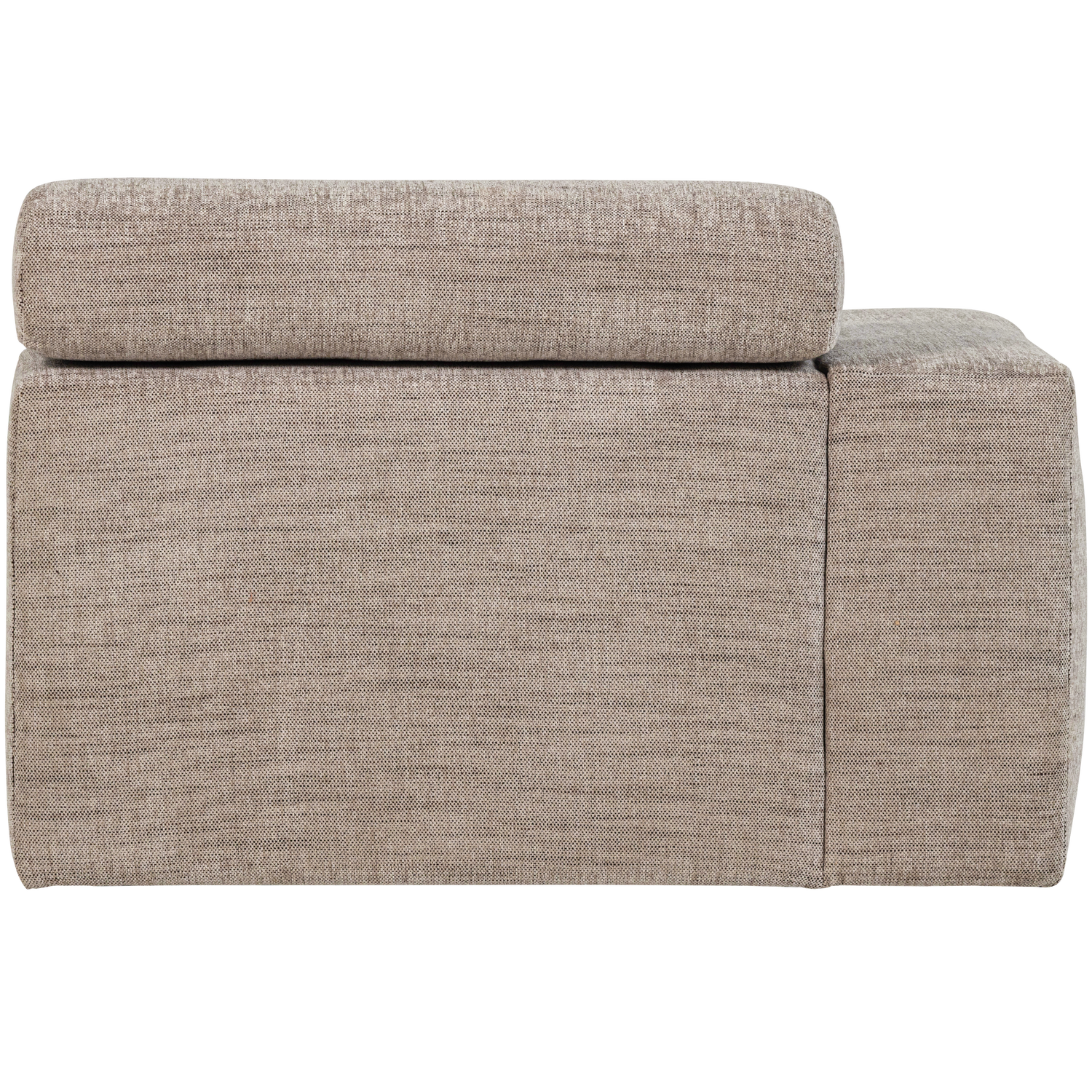 Sofaelement NOVI mit Armlehne links Element Webstoff natur melange