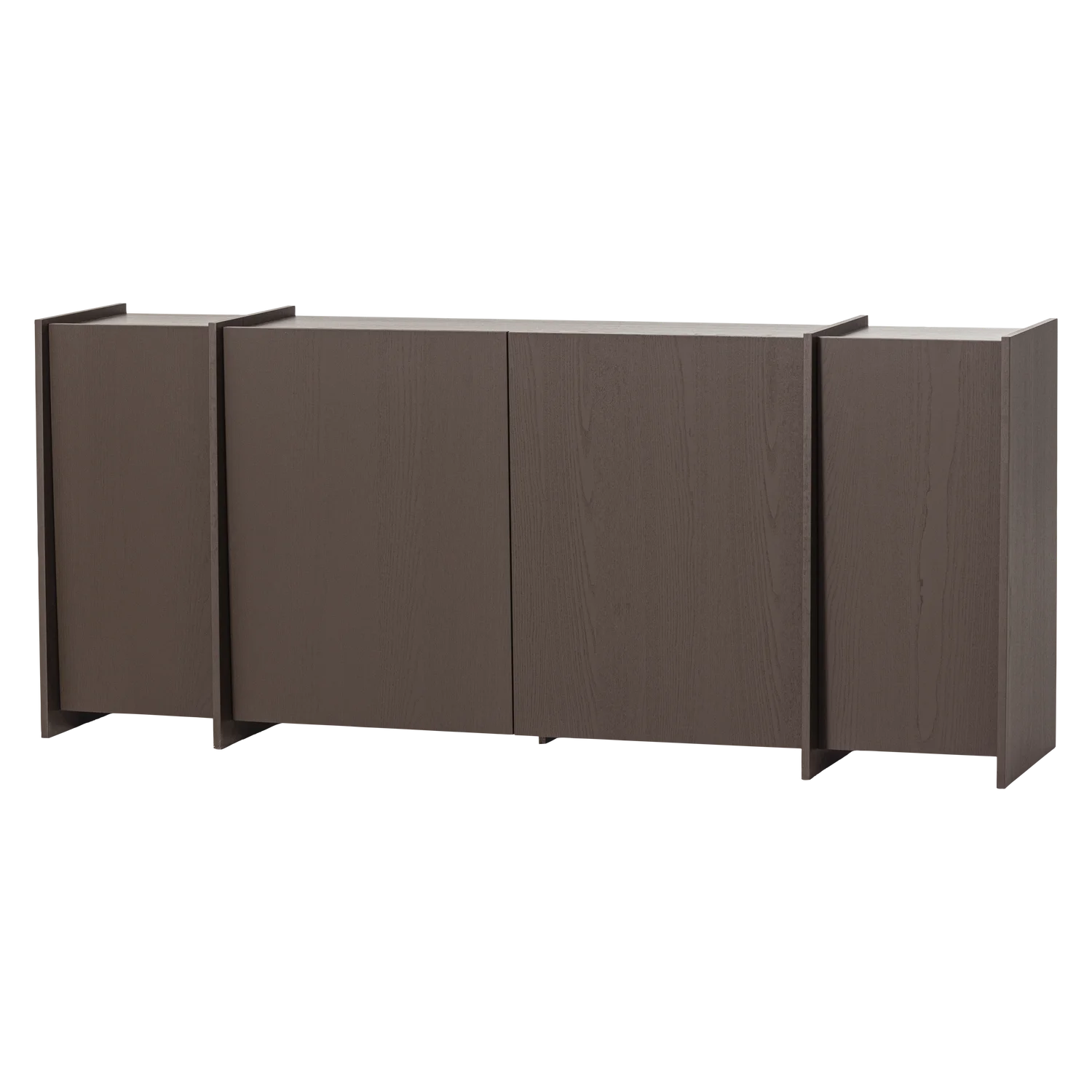 Kommode BROCK B 200 cm Esche Furnier mittelbraun