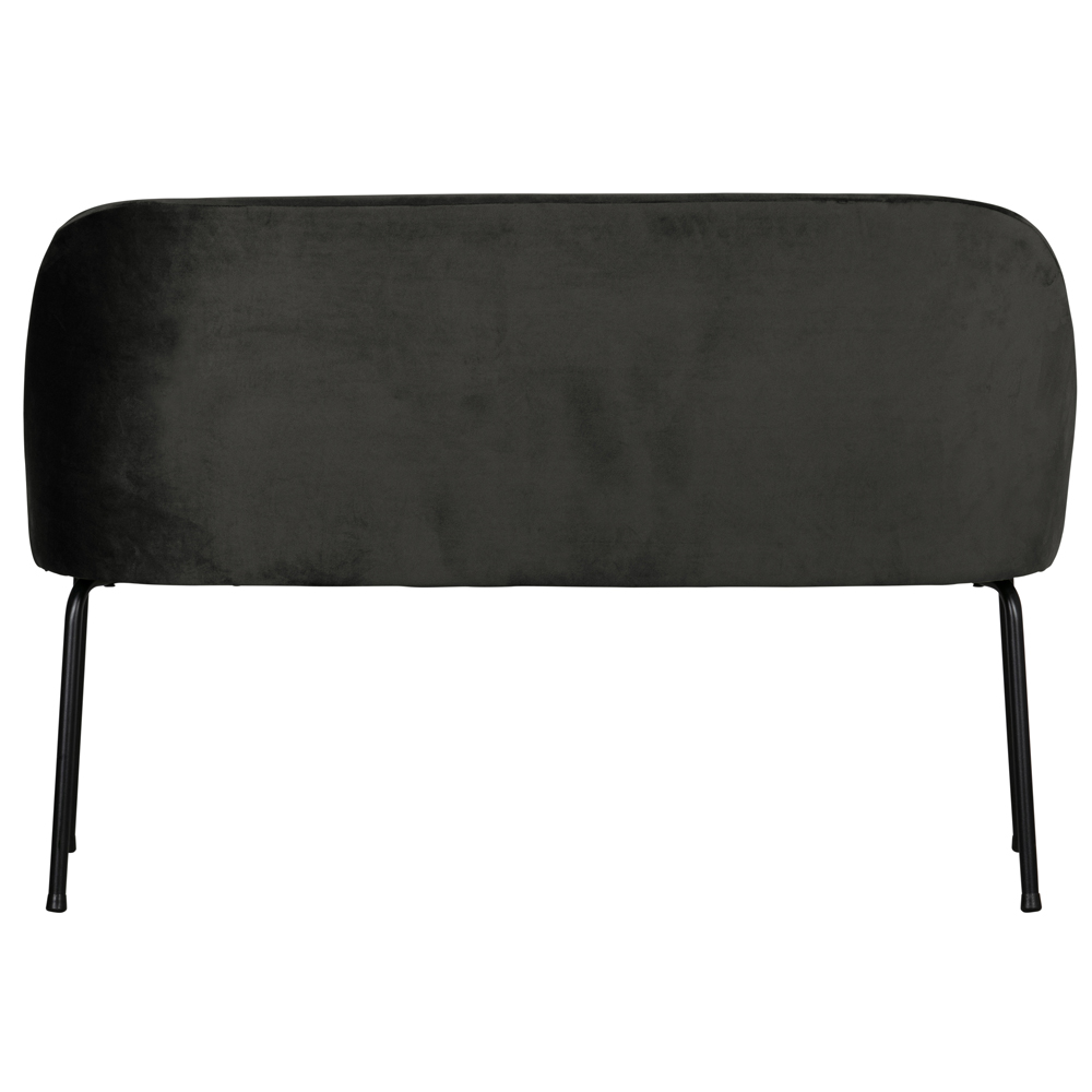 Esszimmerbank Vogue 120 cm Samt schwarz