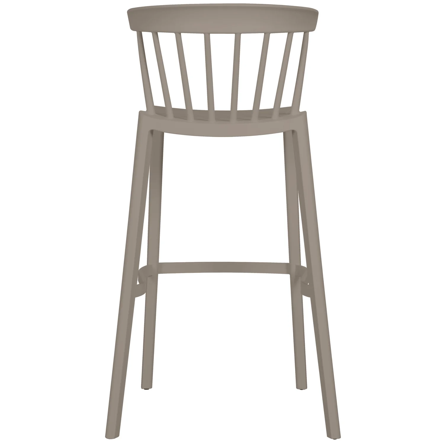 2er Set Gartenbarhocker Barstuhl Kunststoff Bliss taupe stapelbar