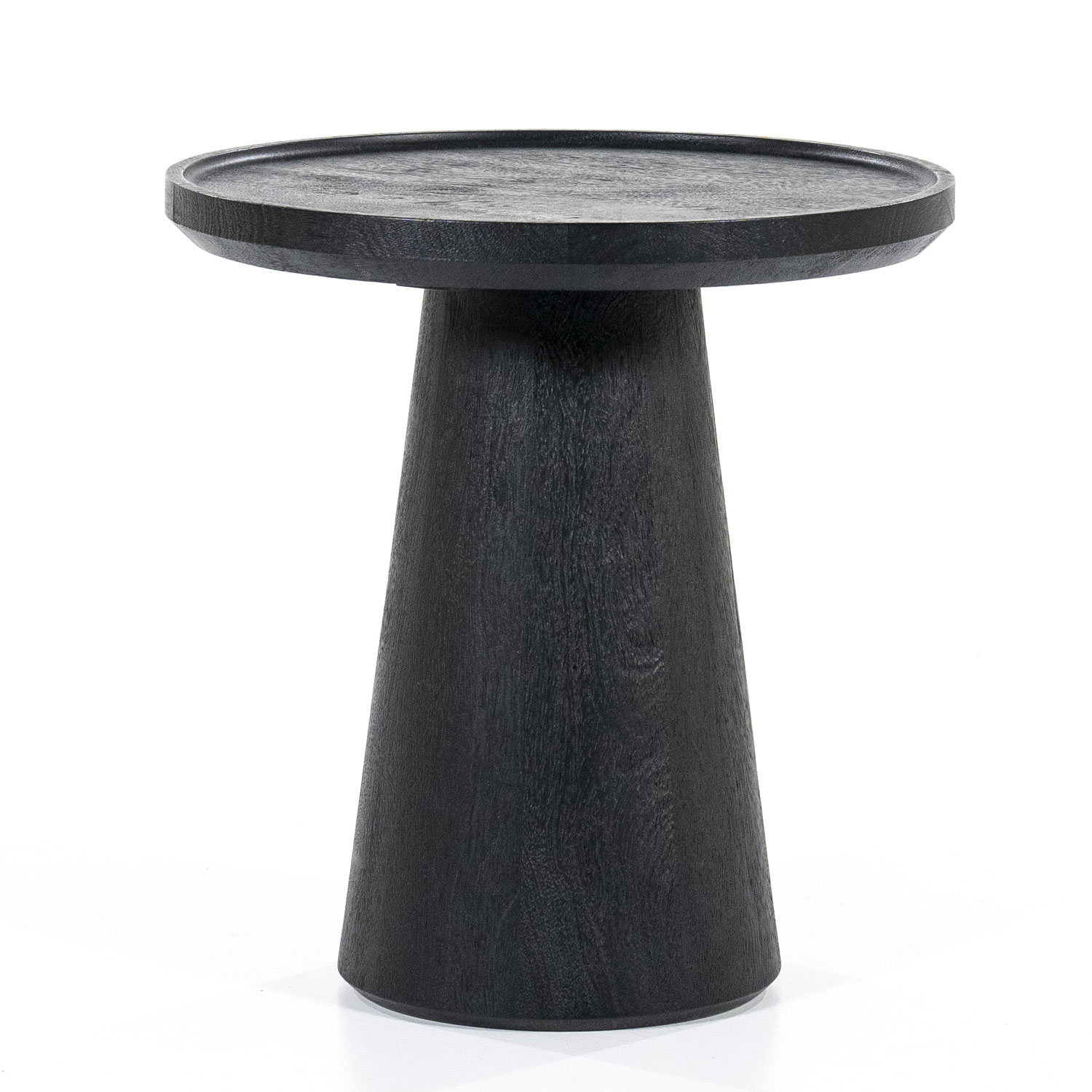 Beistelltisch Jon Ø 46 cm Mangoholz schwarz