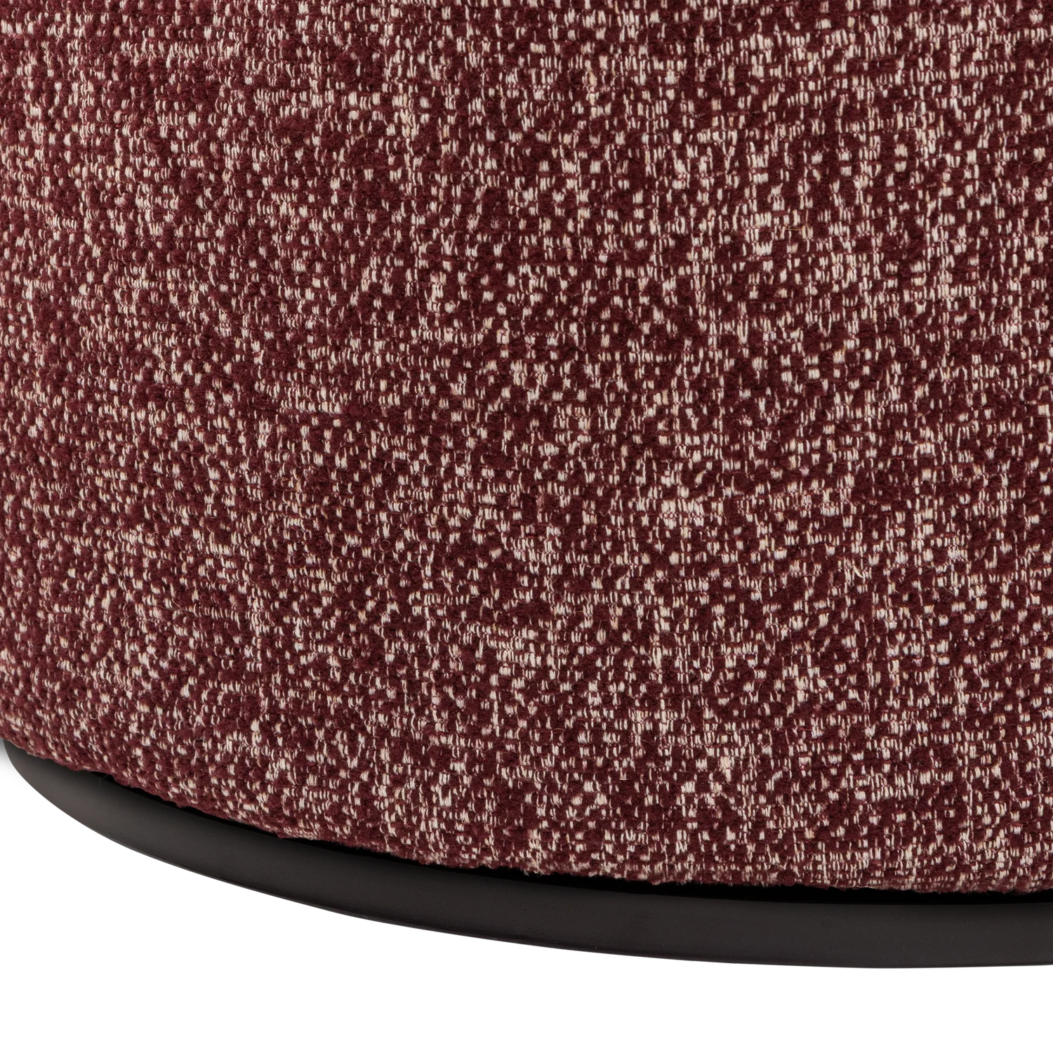 Sessel SERRA Drehsessel Webstoff Melange burgunderrot