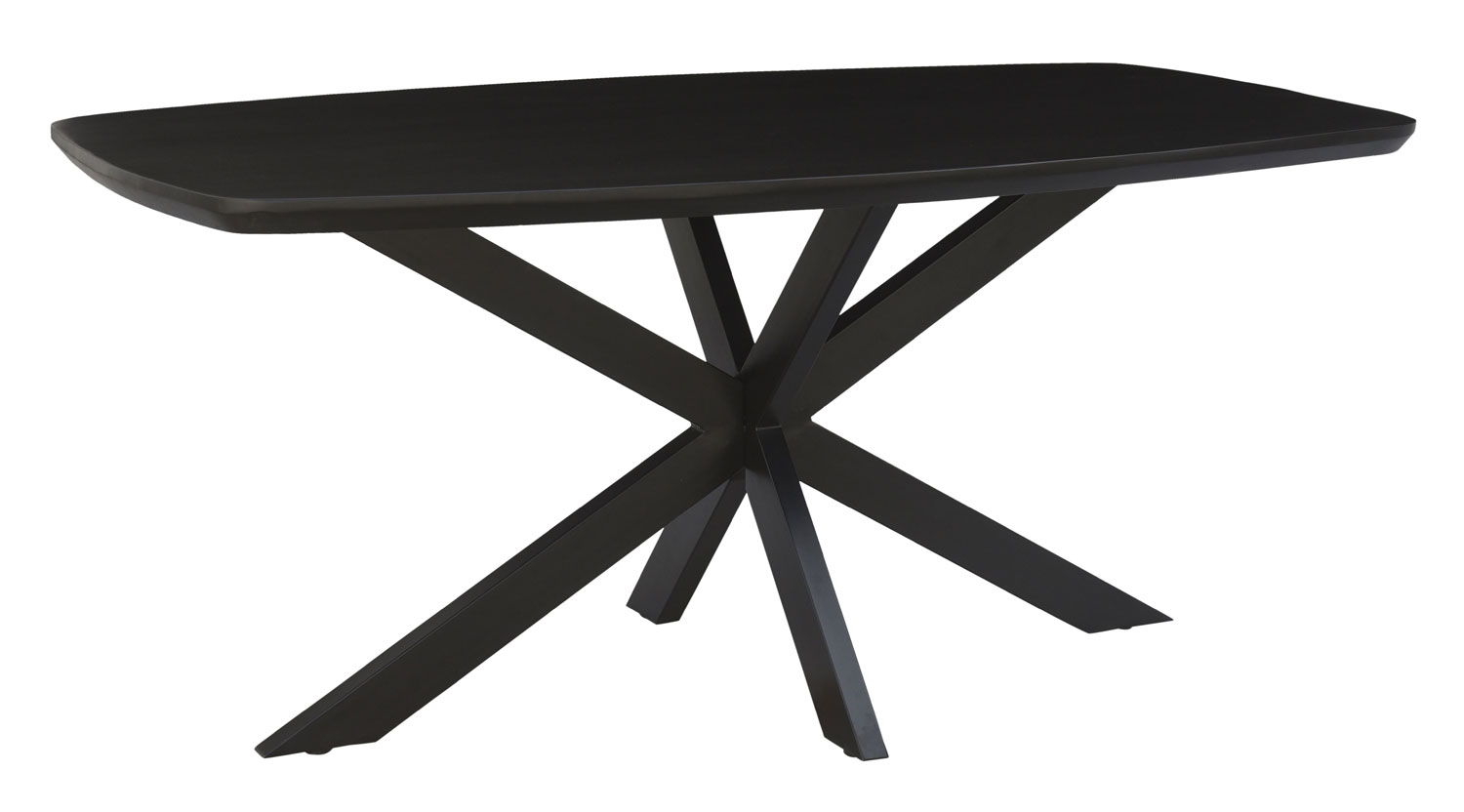 Esstisch Jesper Danish oval 180 x 90 cm schwarz