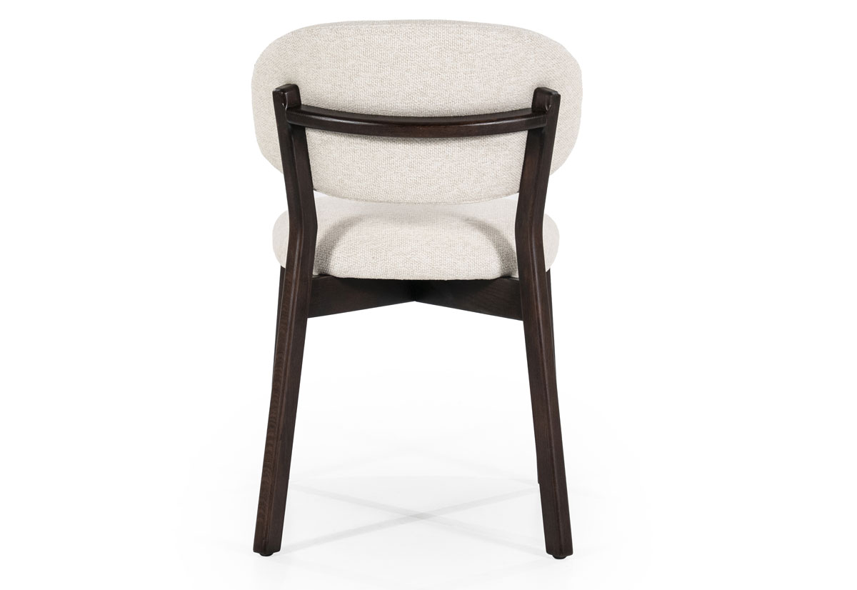 Esszimmer Stuhl Mikky Eiche Holz Stoff beige