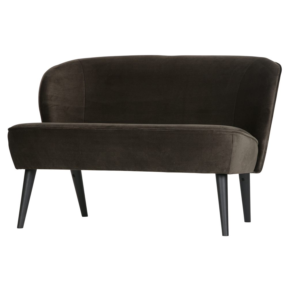 woood kleines Sofa SARA 110 cm Samt Couch