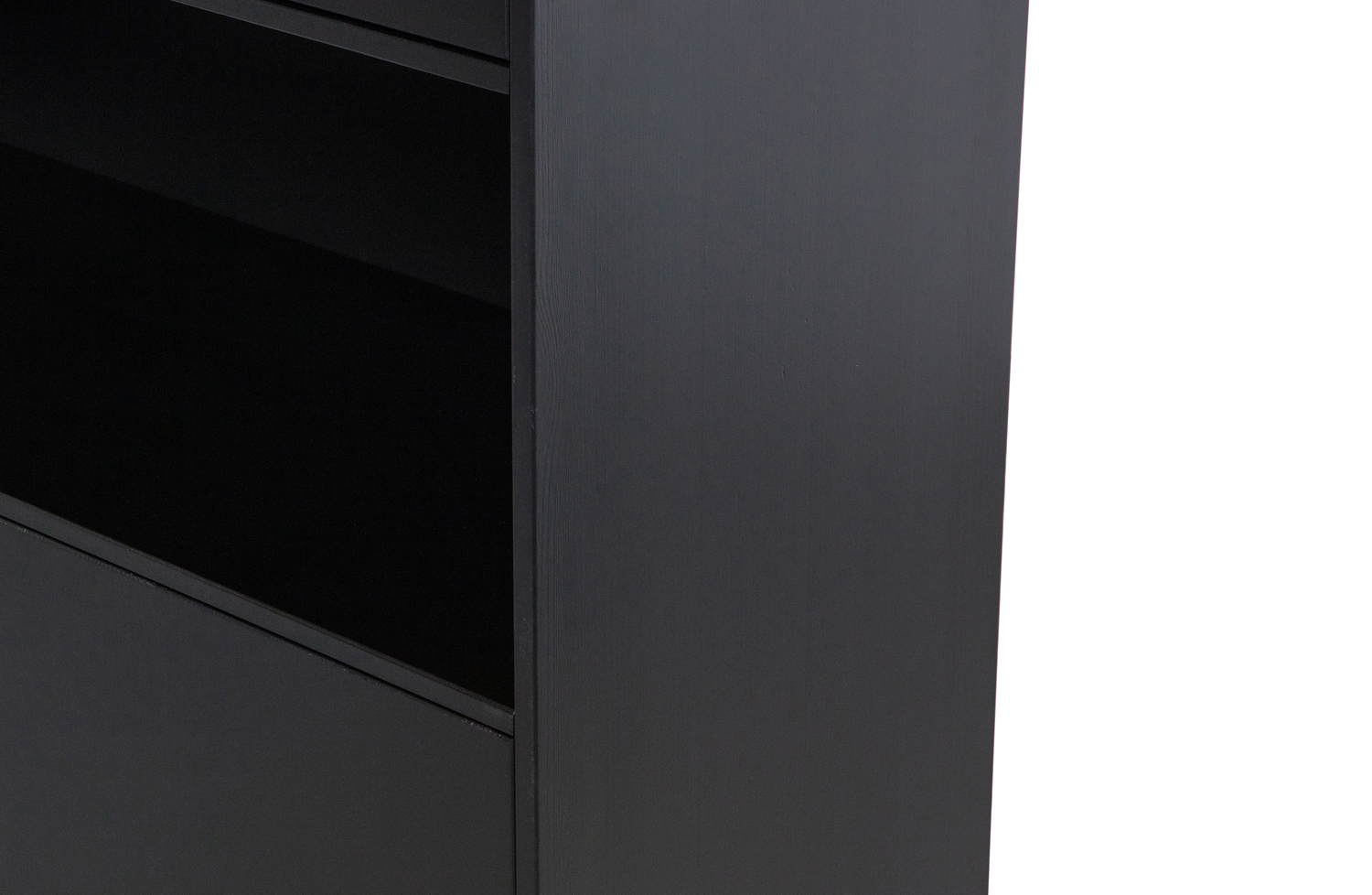 woood Schrank Finca H 210 cm Kiefer schwarz Küchenschrank