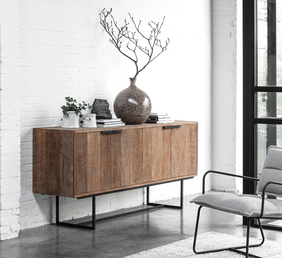 Sideboard Odeon No.2 185 cm  recyceltes Teakholz
