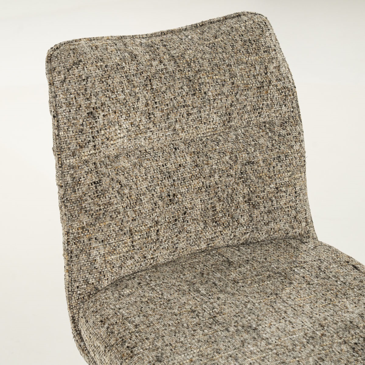 Drehstuhl Ferre Stoff taupe Vierfußstuhl Esszimmerstuhl