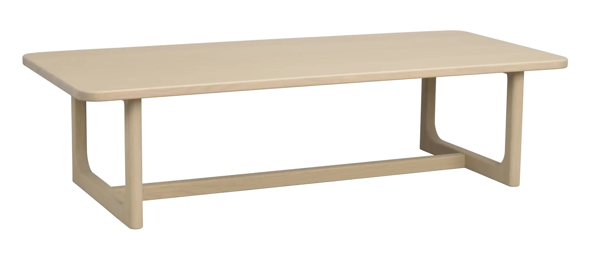 Couchtisch SICROLL 160 x 70 cm Eiche white wash
