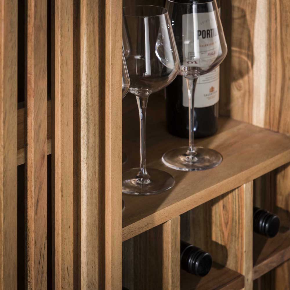 Weinschrank Kommode Highboard SALDO Akazie
