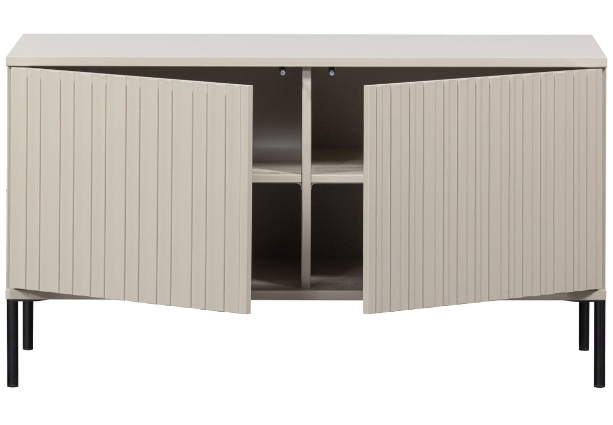 TV Möbel Sideboard Kommode New Gravure 100 cm Kiefernholz staubgrau