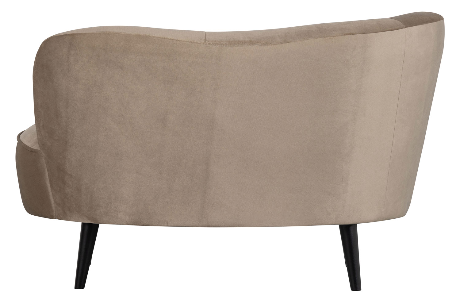 Lounge Sessel Sara links Samt khaki