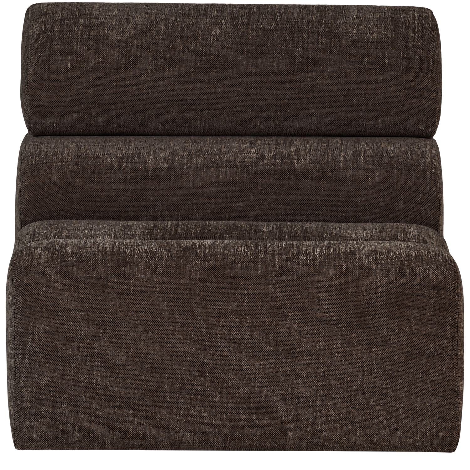 Sofaelement NOVI 82 cm Element Webstoff dunkelbraun melange