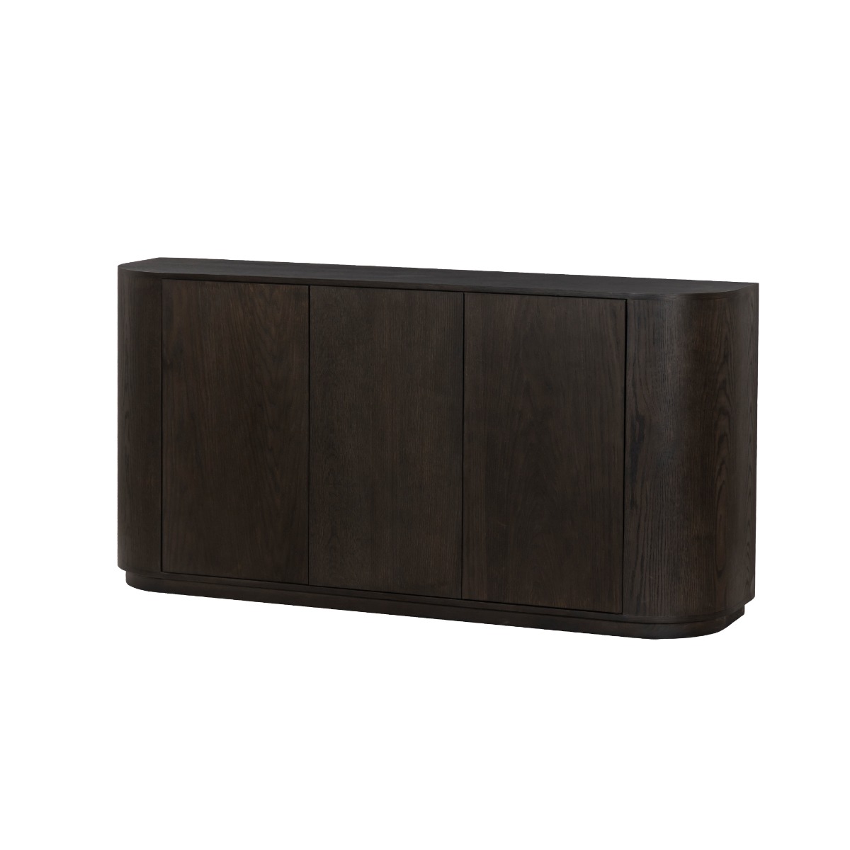 Sideboard Novero 170 cm Eichenholzfurnier Espresso braun Kommode