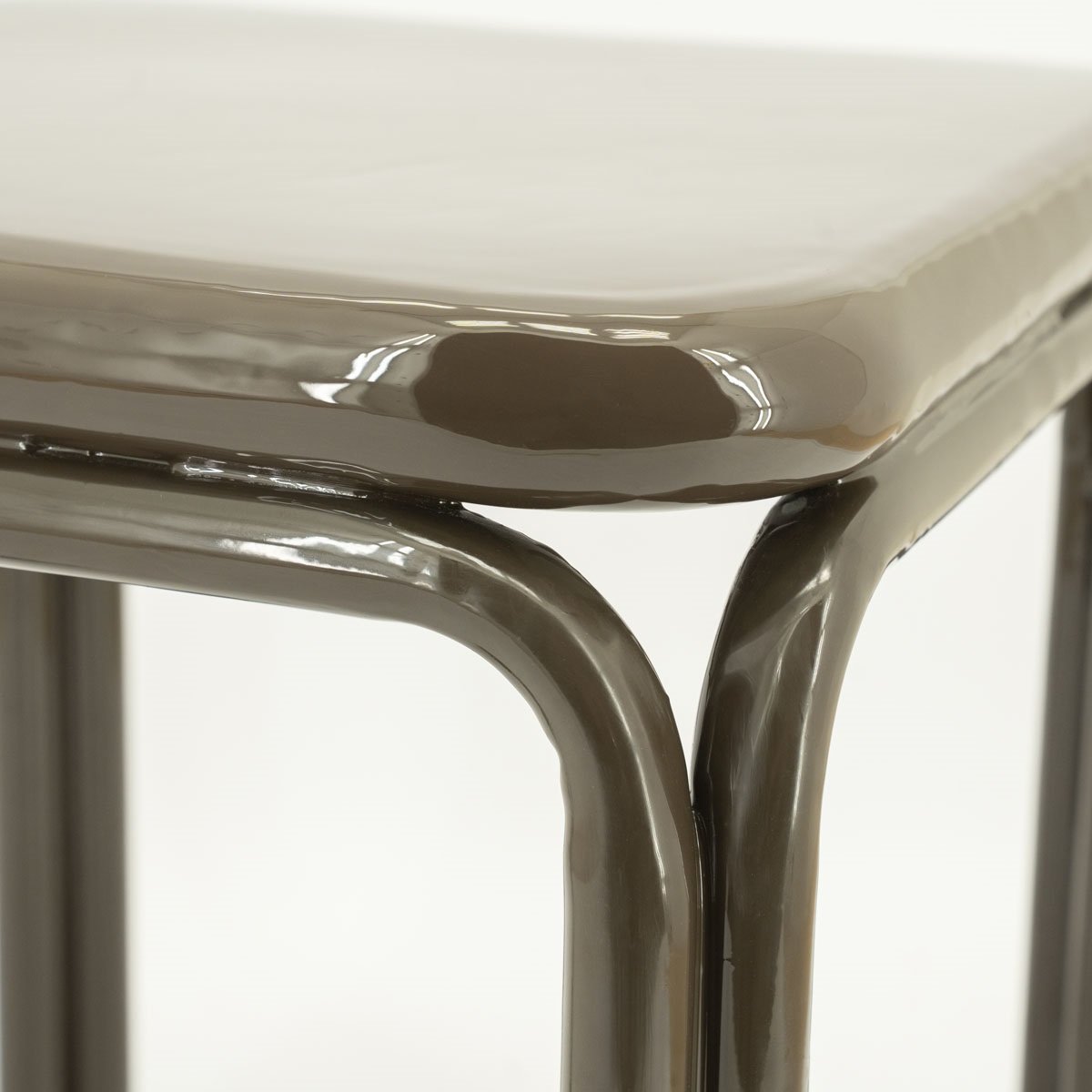 Beistelltisch Zilo 43 x 43 cm Metall dunkelbraun  